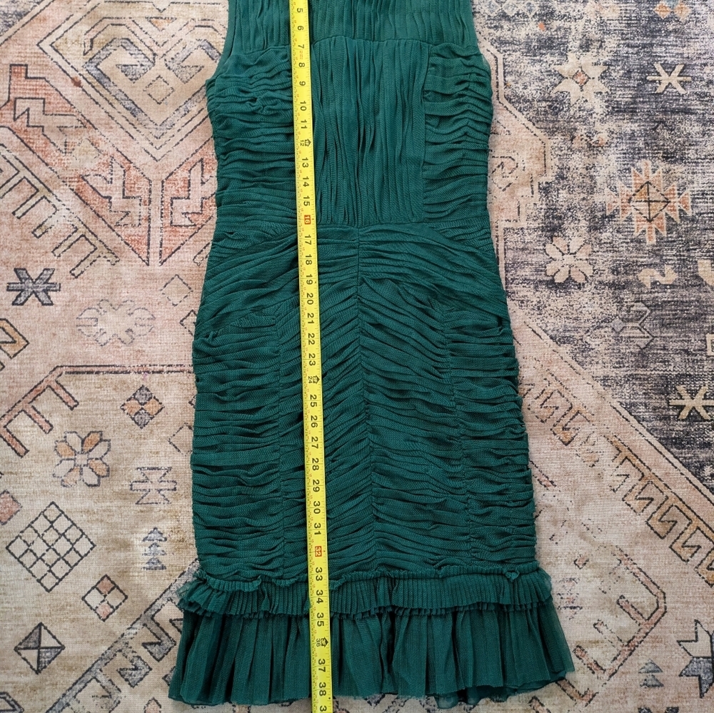 Tory Burch Emerald Green "Ethel" Dress Size 2 Cocktail Evening Wedding Guest - Picture 8 of 8